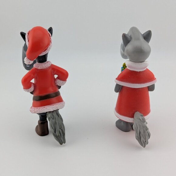 Set of 2 Christmas Loup Figurines – Le Loup Qui… Series - Picture 4 of 4